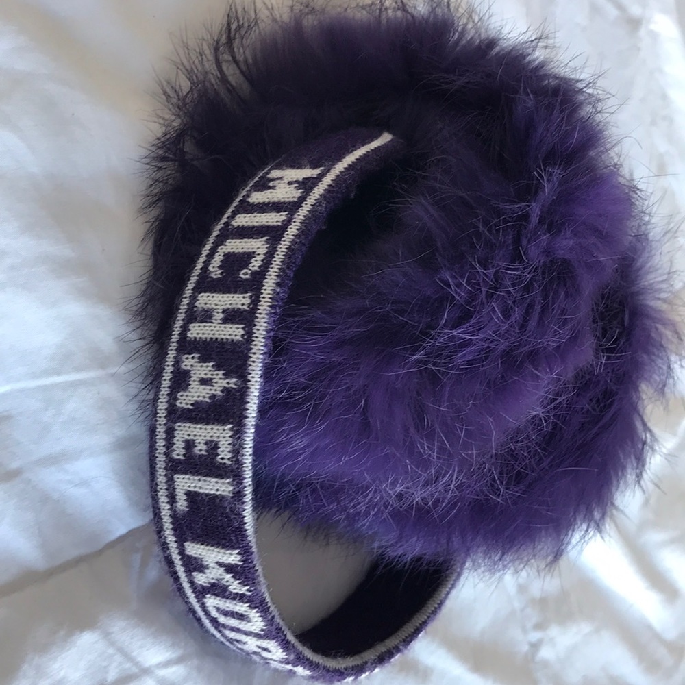 Authentic Michael kors purple earmuffs